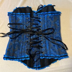 BLUE CORSET TOP